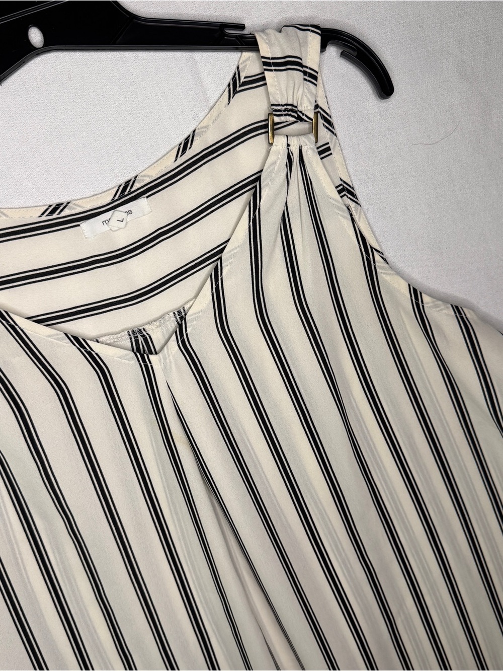 Women's Cream and Black Striped Sleeveless Top - Maurice’s